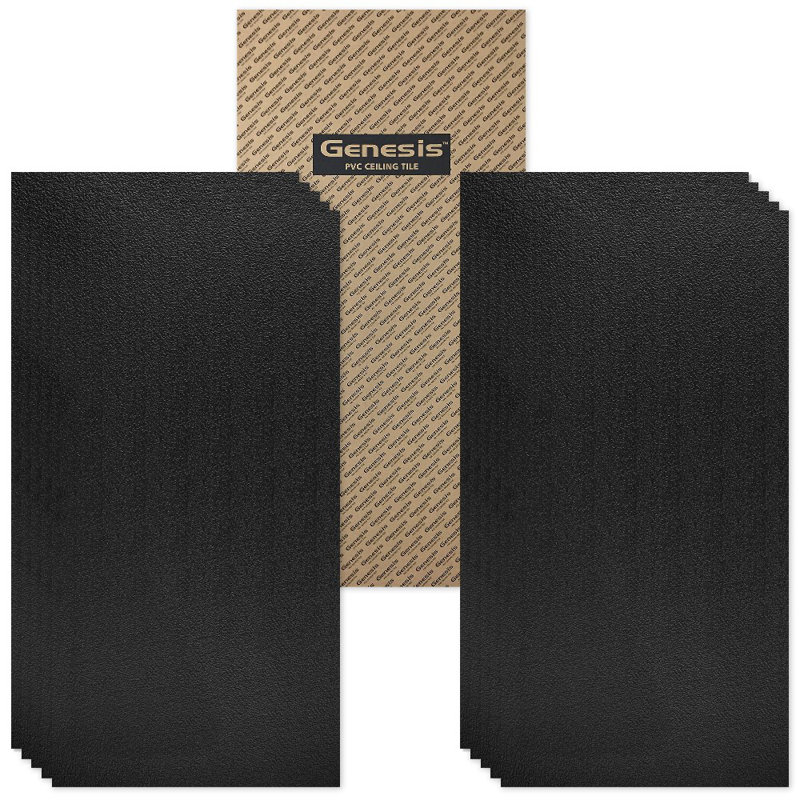 Genesis 2 Ft X 4 Drop In Ceiling Tile Black Wayfair Drop In Ceiling Tile Black