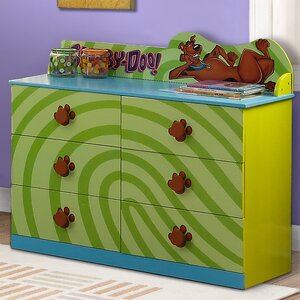 Scooby Doo 6 Drawer Double Dresser