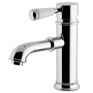 Paris Single Handle Single Hole Lavatory Faucet with Brass Pop-Up Drain