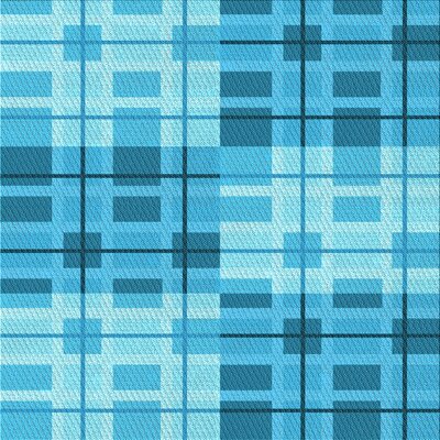 Geometric Wool Blue Area Rug East Urban Home Rug Size: Square 5'