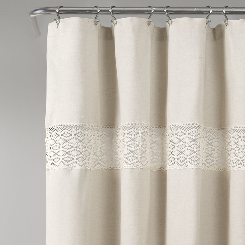 linen shower curtain