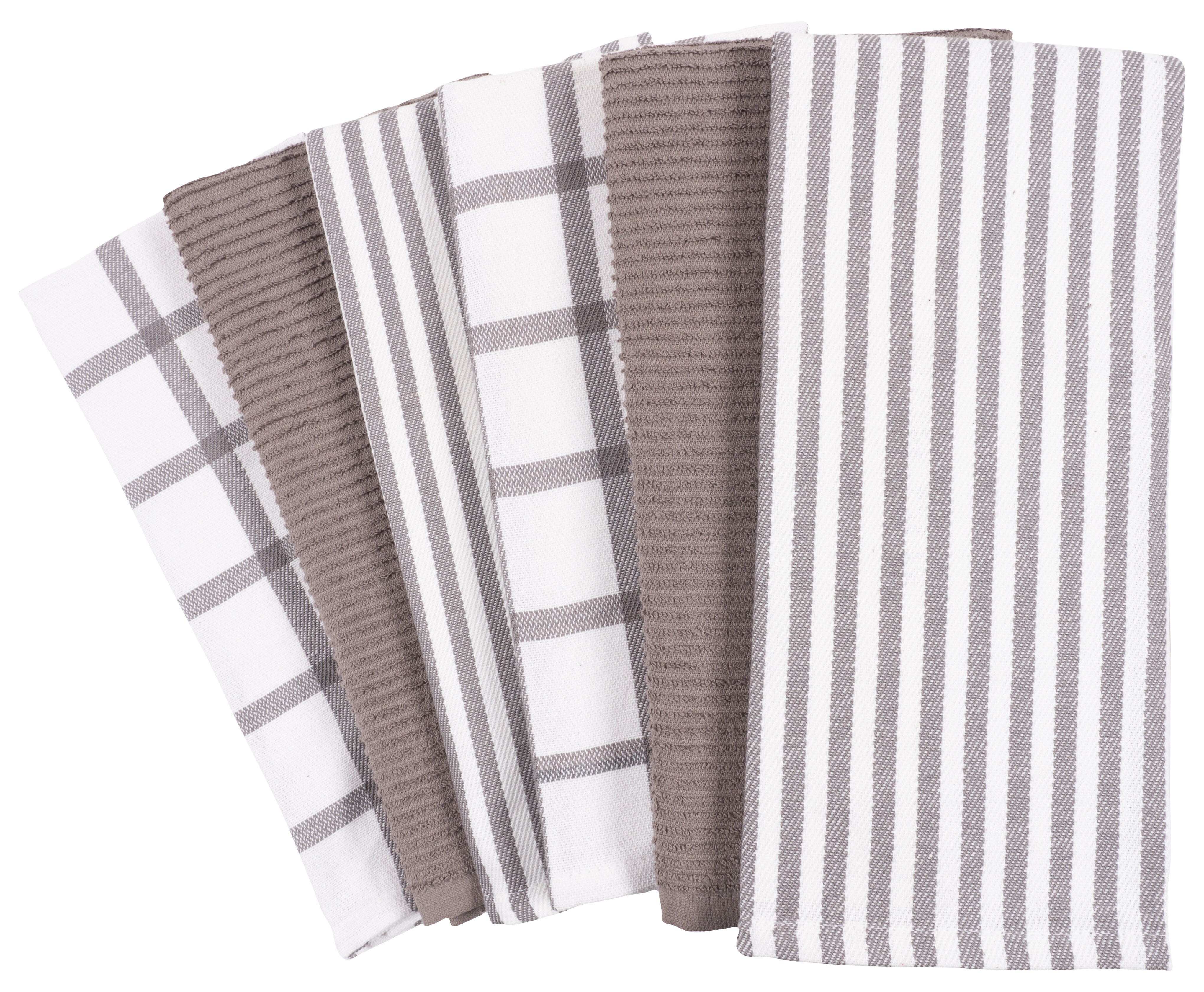 Kitchen Towels With Hanging Loop Flat And Terry Cotton Dis. 