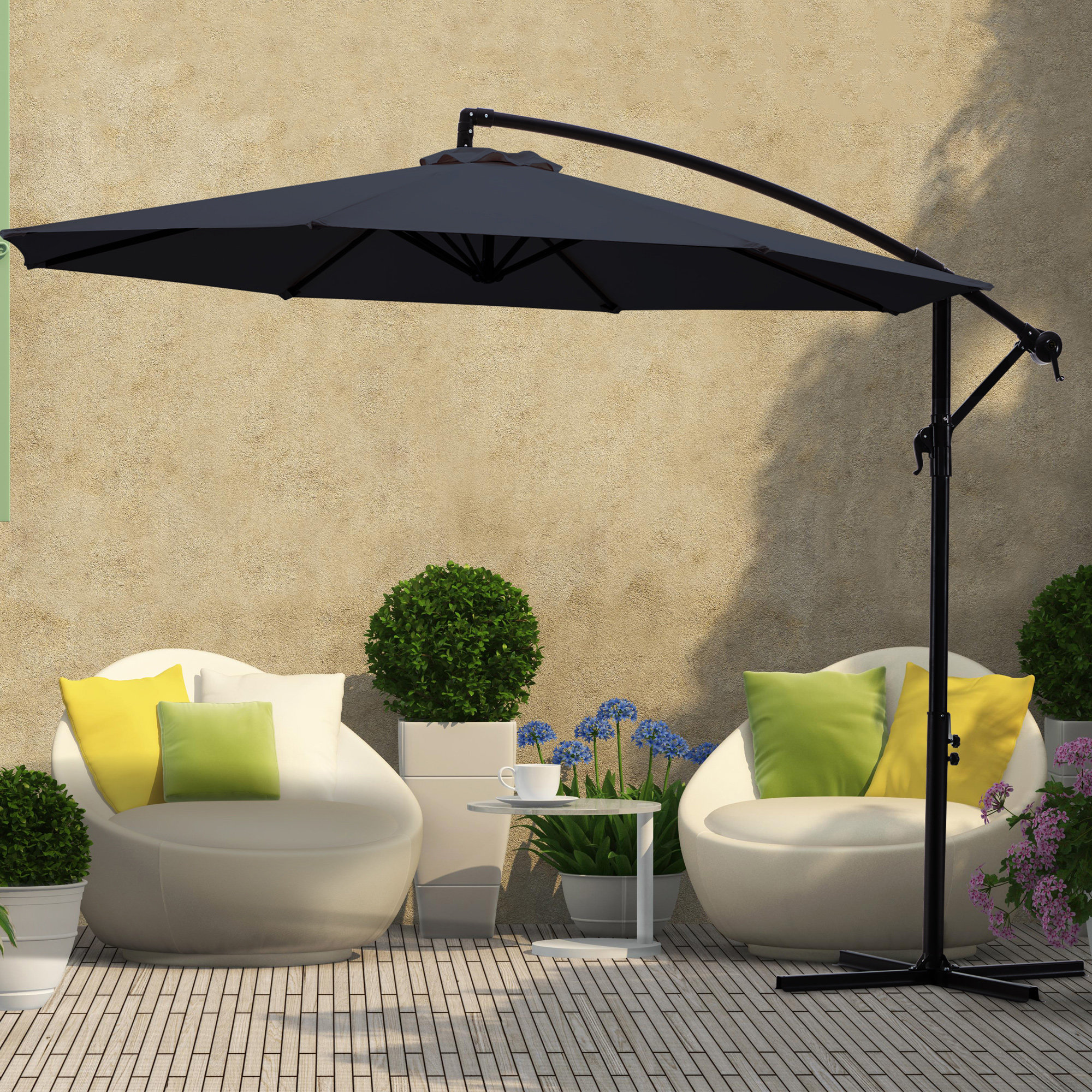BLUU 120'' Cantilever Umbrella 