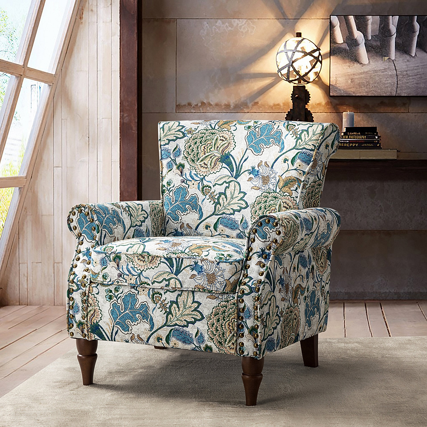 Blue Elephant Upholstered Armchair & Reviews Wayfair.co.uk