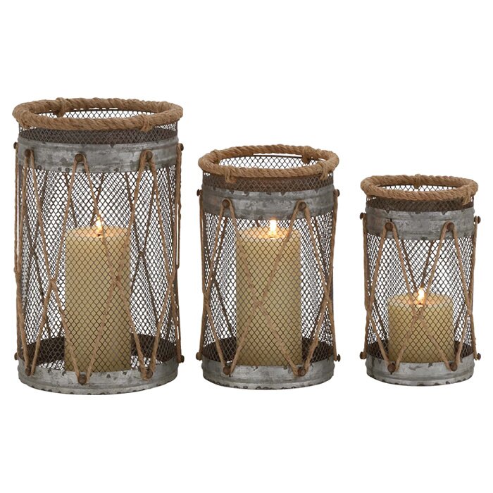 3-Piece Josephine Candle Lantern Set
