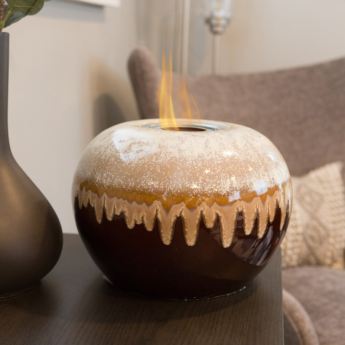 Ceramic Fireplace Outdoor - Echo Valley Echoflame Ceramic Outdoor Tabletop Fireplace Reviews Wayfair