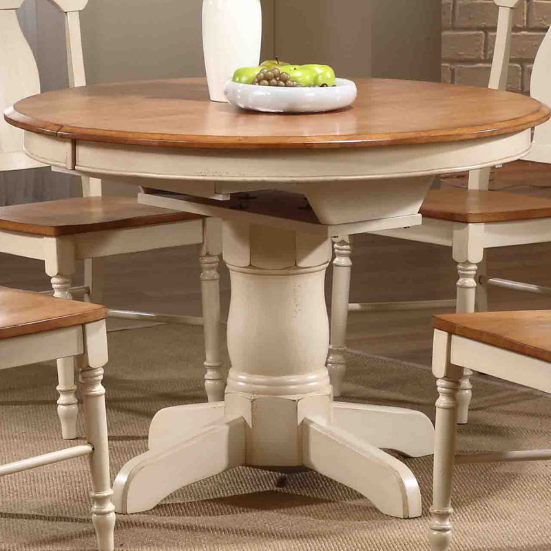 Iconic Furniture Extendable Solid Wood Dining Table Reviews Wayfair