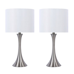 brushed nickel bedroom lamps