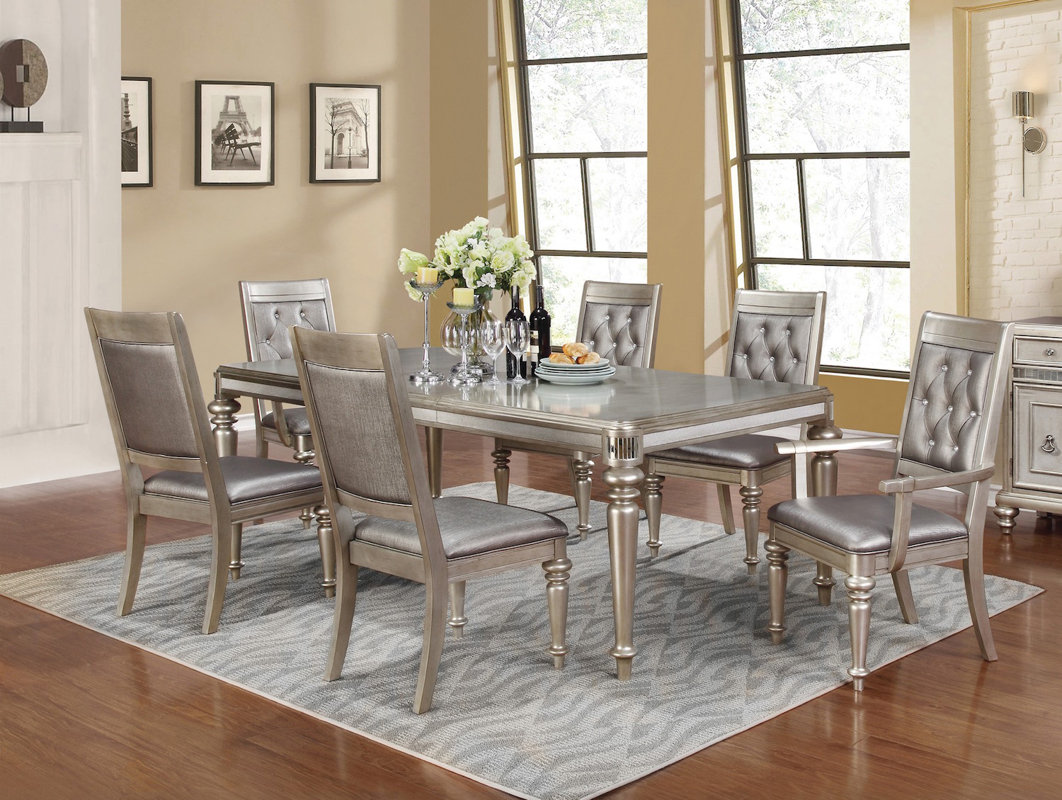 Infini Furnishings Victoria 7 Piece Dining Set & Reviews | Wayfair Infini Furnishings Victoria 7 Piece Dining Set & Reviews | Wayfair