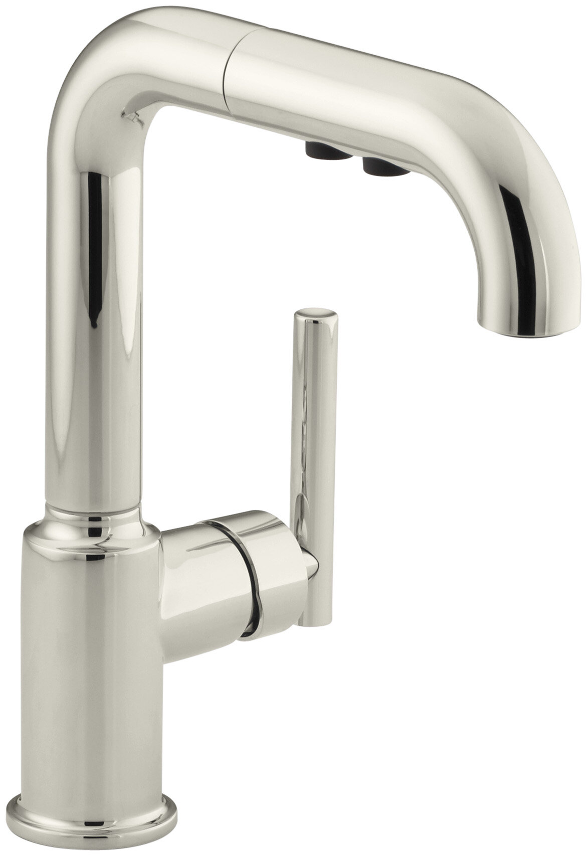 Purist Single Handle Kitchen Faucet With 7 Pullout Spout With ProMotion Reviews AllModern