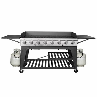 View 8 Burner Propane Gas Grill with Side