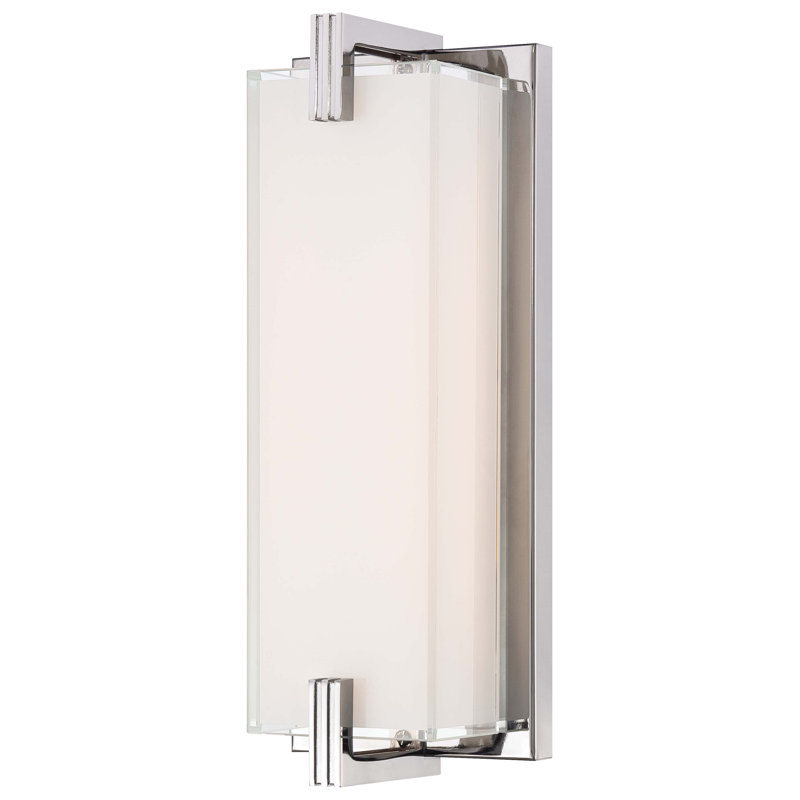 George Kovacs Cubism 1 Light Led Dimmable Chrome Armed Sconce Reviews Wayfair