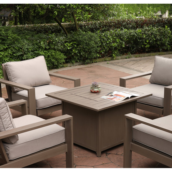 Modern Rustic Interiors Daly Outdoor Aluminum Propane Gas Fire Pit