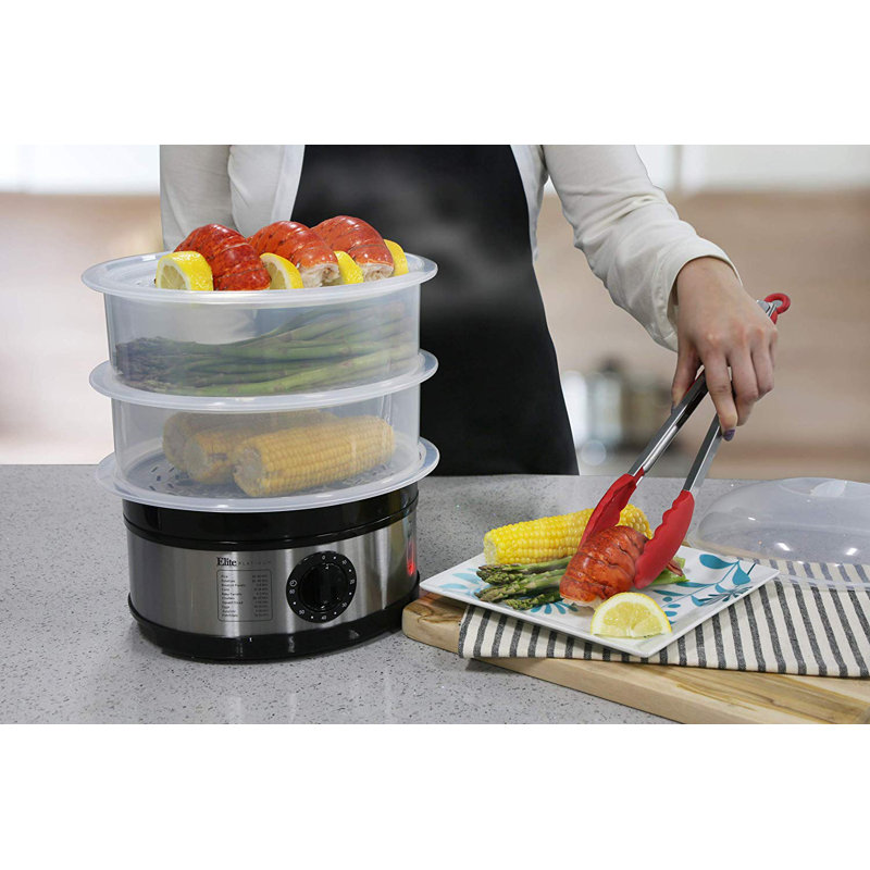 Elite by MaxiMatic Platinum 8.5 Qt. Food Steamer & Reviews Wayfair