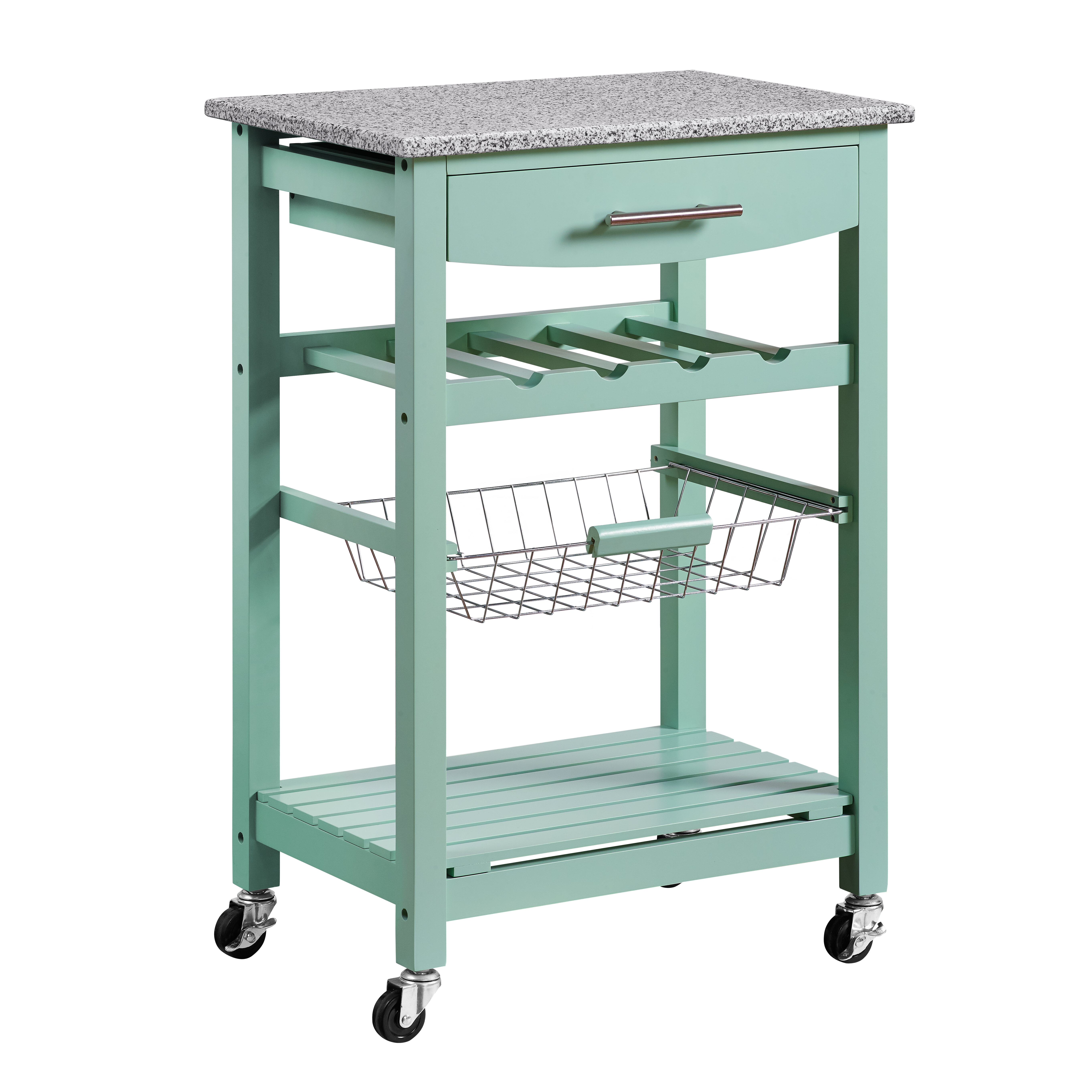 Macy Kitchen Cart With Granite Top Reviews Birch Lane