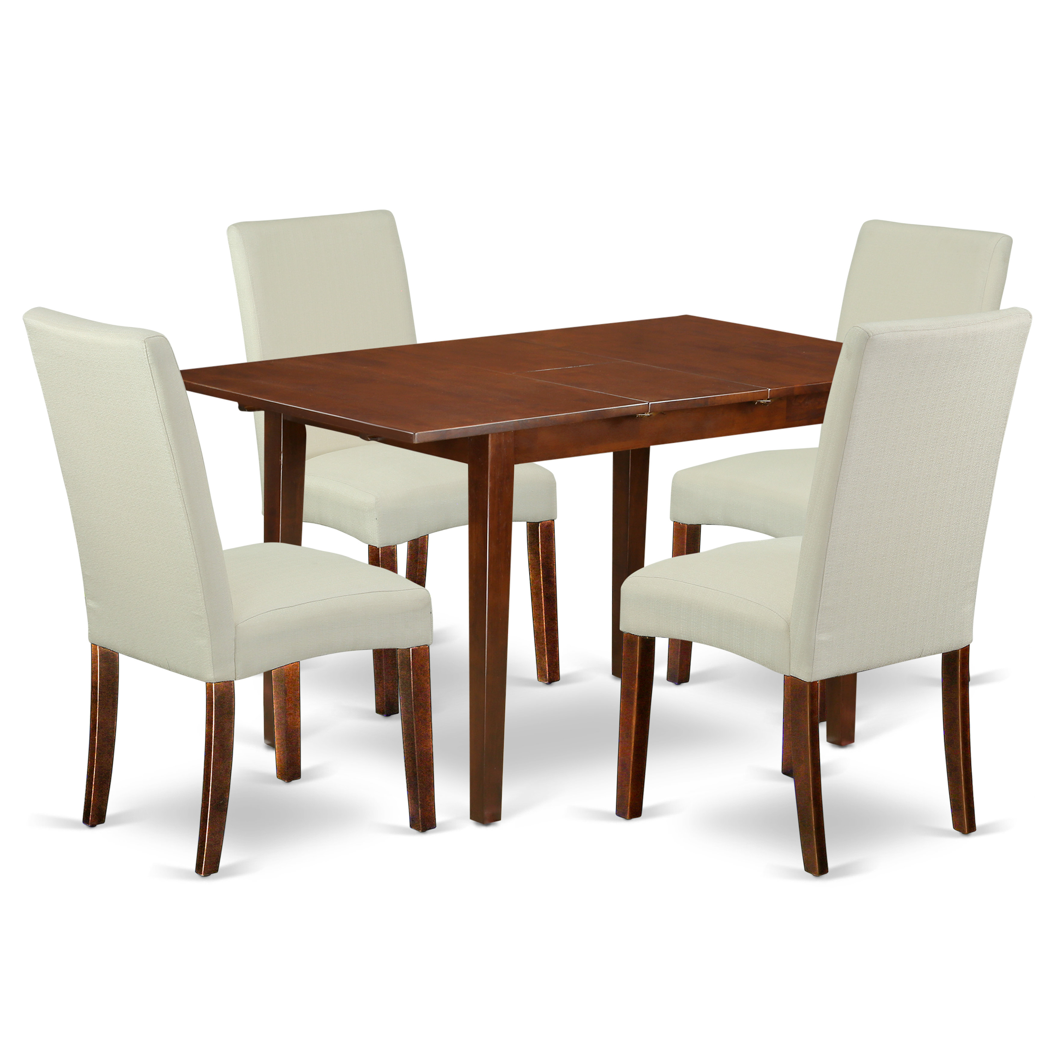 2x Dining Chairs Linen Fabric Cushion Padded Metal Legs Restaurant Tub Armchair