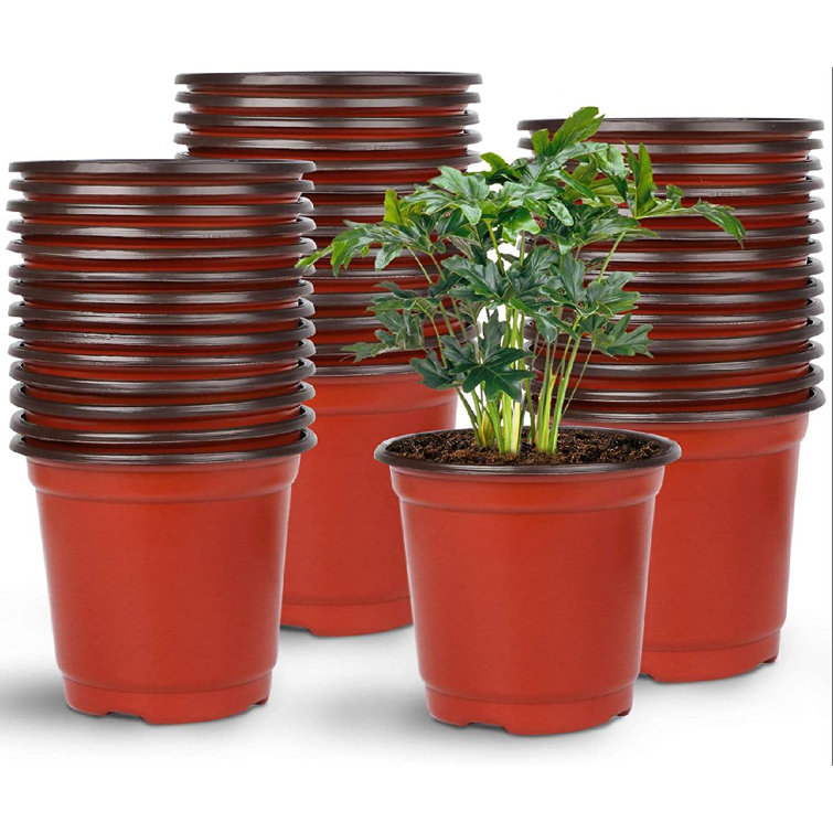 50-200 PCS Plastic Nursery Pot Plant Seedling Raising Bag Nutrition Pots Garden 