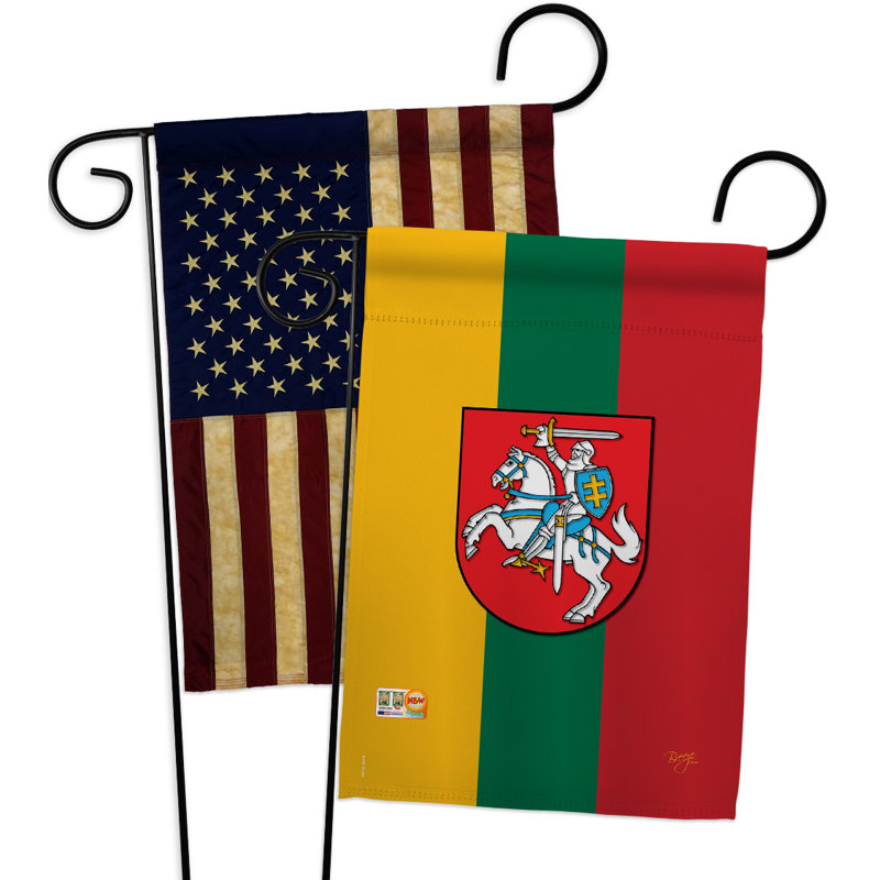 Breeze Decor Lithuania Impressions Decorative 2 Sided Polyester 19 X 13 In 2 Piece Garden Flag Set Wayfair