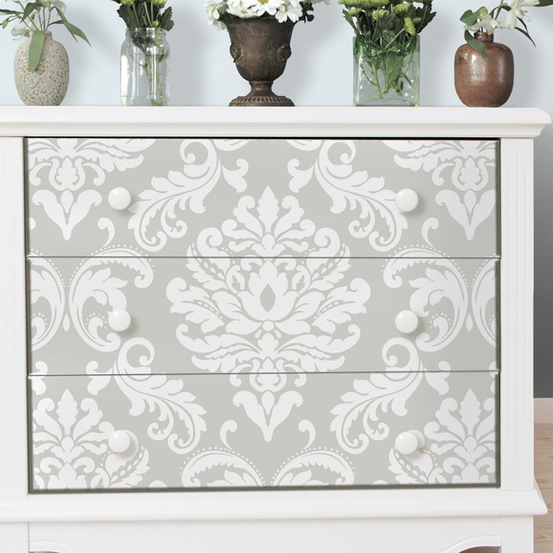 Grindstaff Peel And Stick 18 X 20 5 Damask Wallpaper Reviews Birch Lane