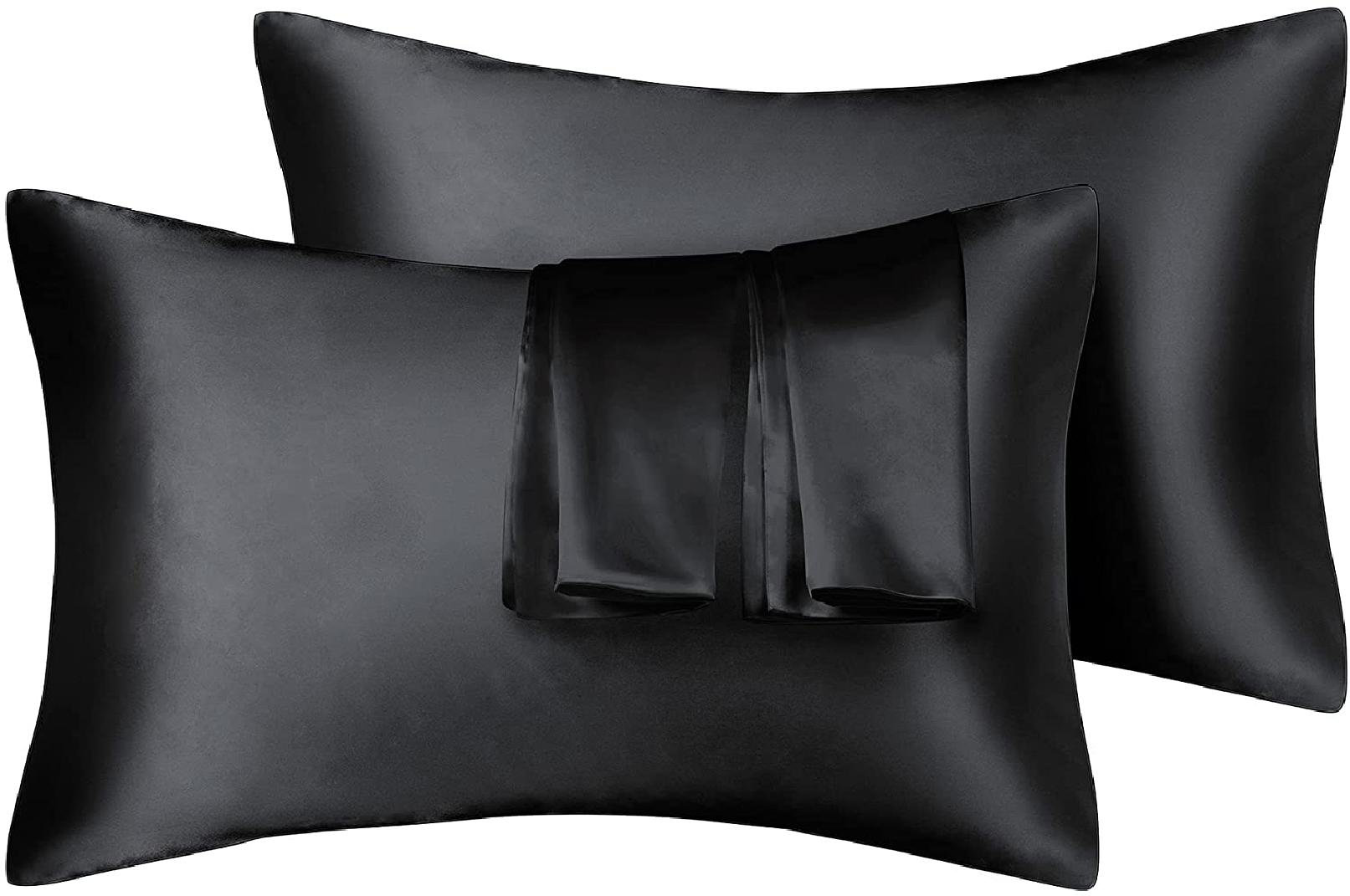 20"X40" Queen King 2 Pack Silk Satin Pillowcase Silky Pillow Cases 20"X30" 