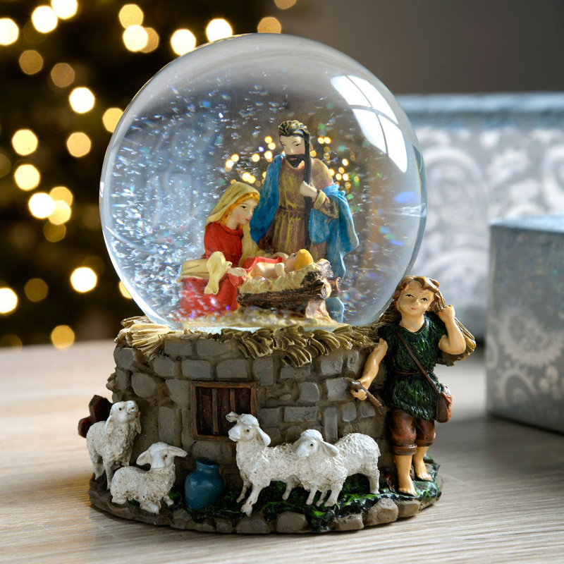 The Seasonal Aisle Nativity Christmas Snow Globe | Wayfair.co.uk