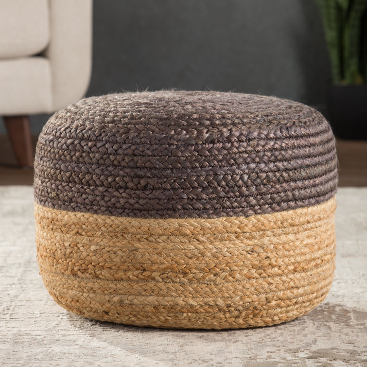 Sand & Stable Teele 18'' Wide Round Pouf Ottoman & Reviews | Wayfair