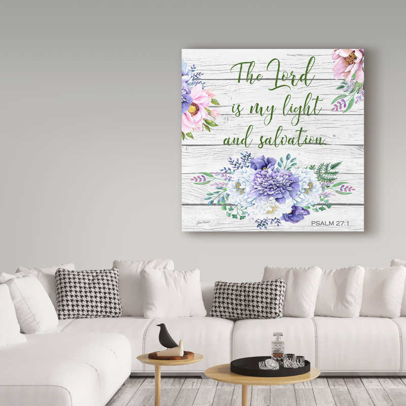 Trademark Art Garden Florals Bible Verse 3 Textual Art On