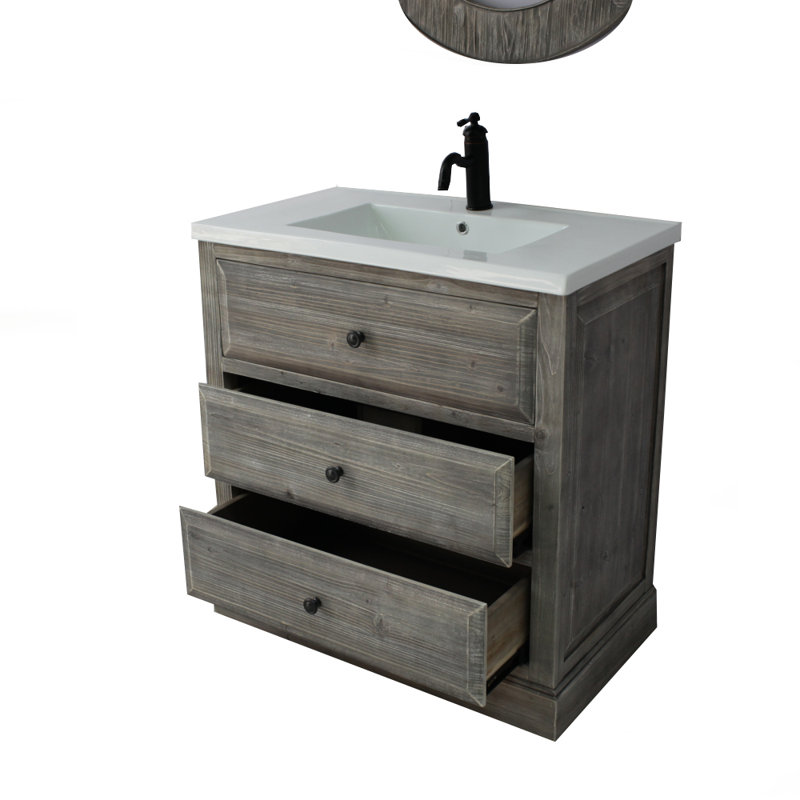 Laurel Foundry Modern Farmhouse Bellevue 30 Single Sink Bathroom Bellevue 30 Single Sink Bathroom Vanity Set