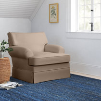 beige nursery glider