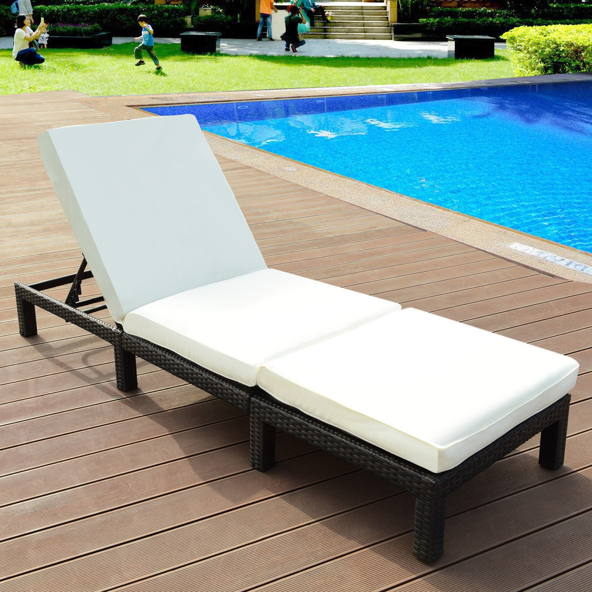 Capitol Adjule Reclining Chaise Lounge With Cushion Capitol Adjule Reclining Chaise Lounge With Cushion