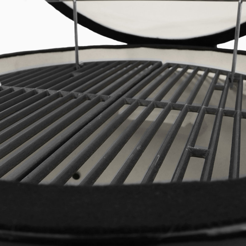 Char Griller Akorn Ceramic Kamado Charcoal Grill With Side Shelves