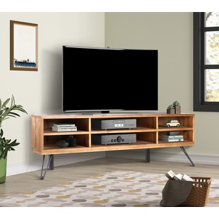 Antonetta Solid Wood Corner TV Stand For TVs Up To 42