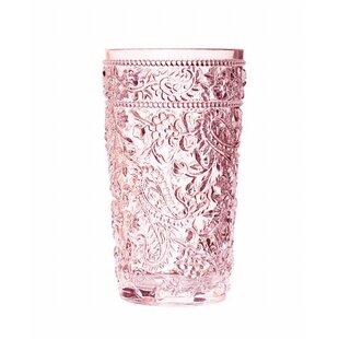 pink water glasses