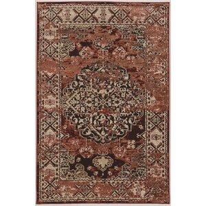 Ateao Red Area Rug