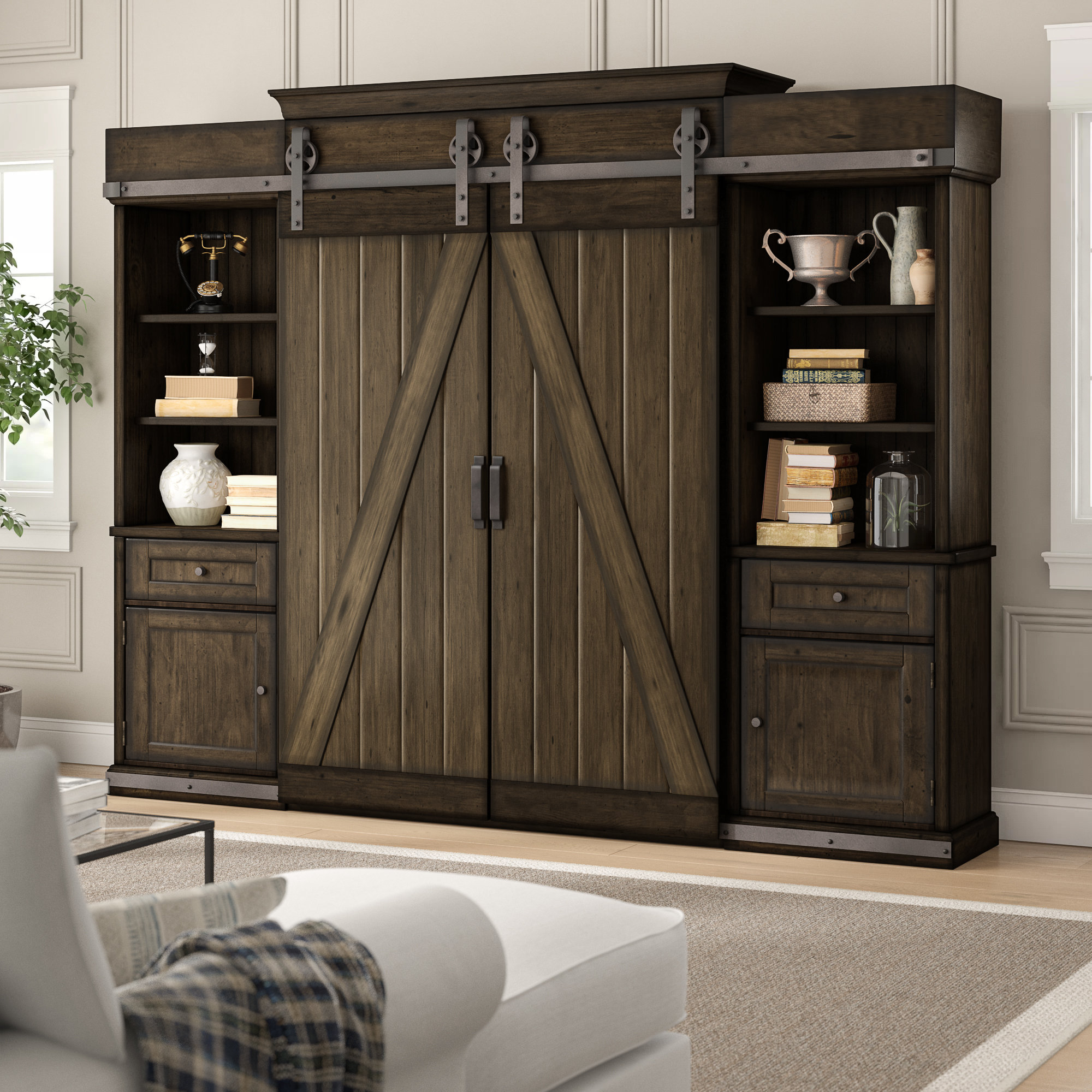 Birch Lane Heritage Entertainment Center For Tvs Up To 60 Inches Birch Lane Heritage Entertainment
