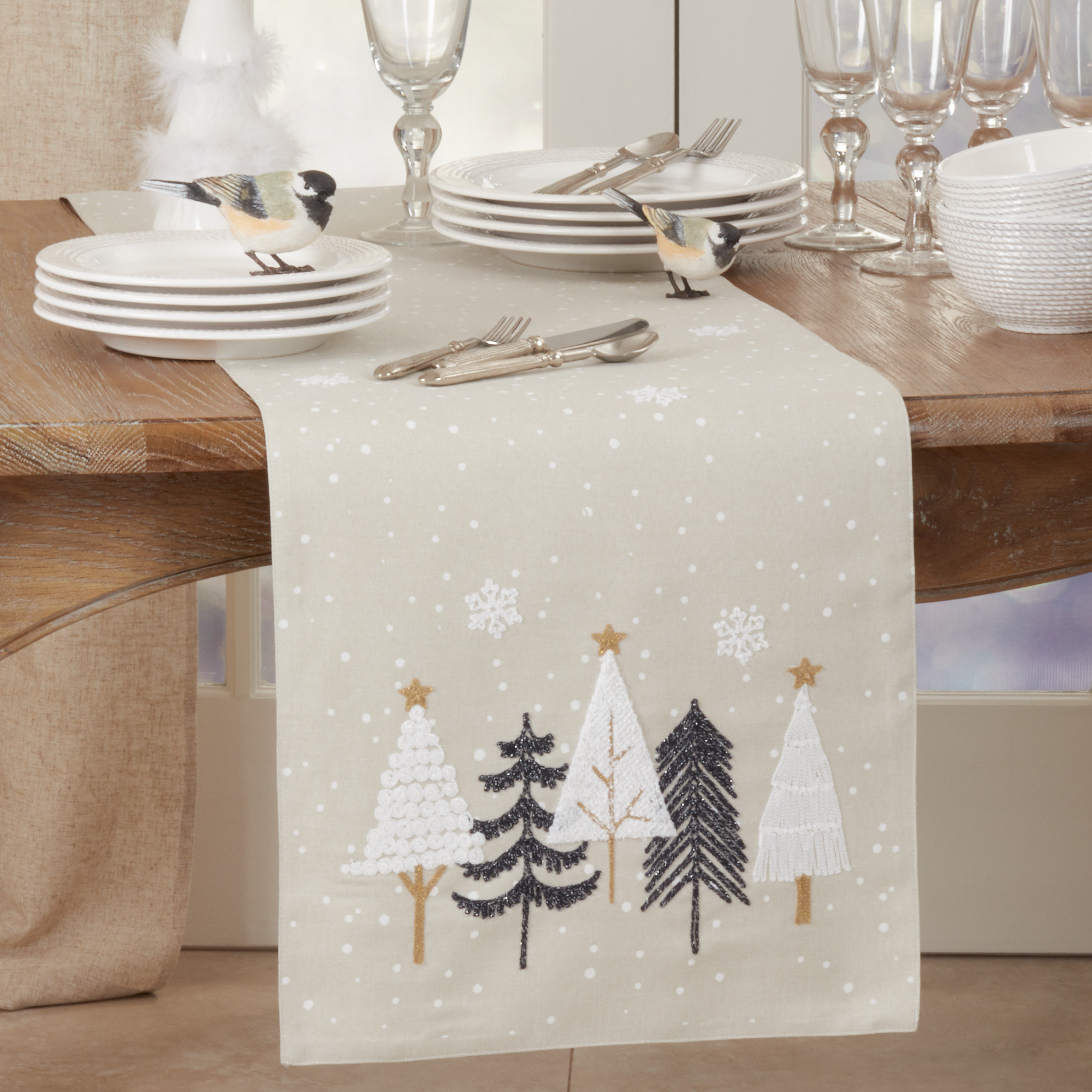 The Holiday Aisle Izumi Christmas Table Runner Wayfair