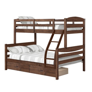 Dendron Twin Over Full Bunk Bed with 2 Drawers by Harriet Bee