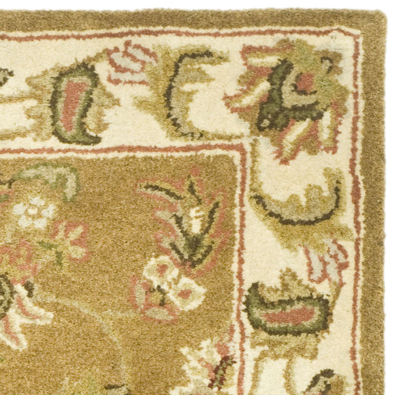 Taylor Persian Inspired Handmade Tufted Wool Mocha Ivory Area Rug Reviews Joss Main