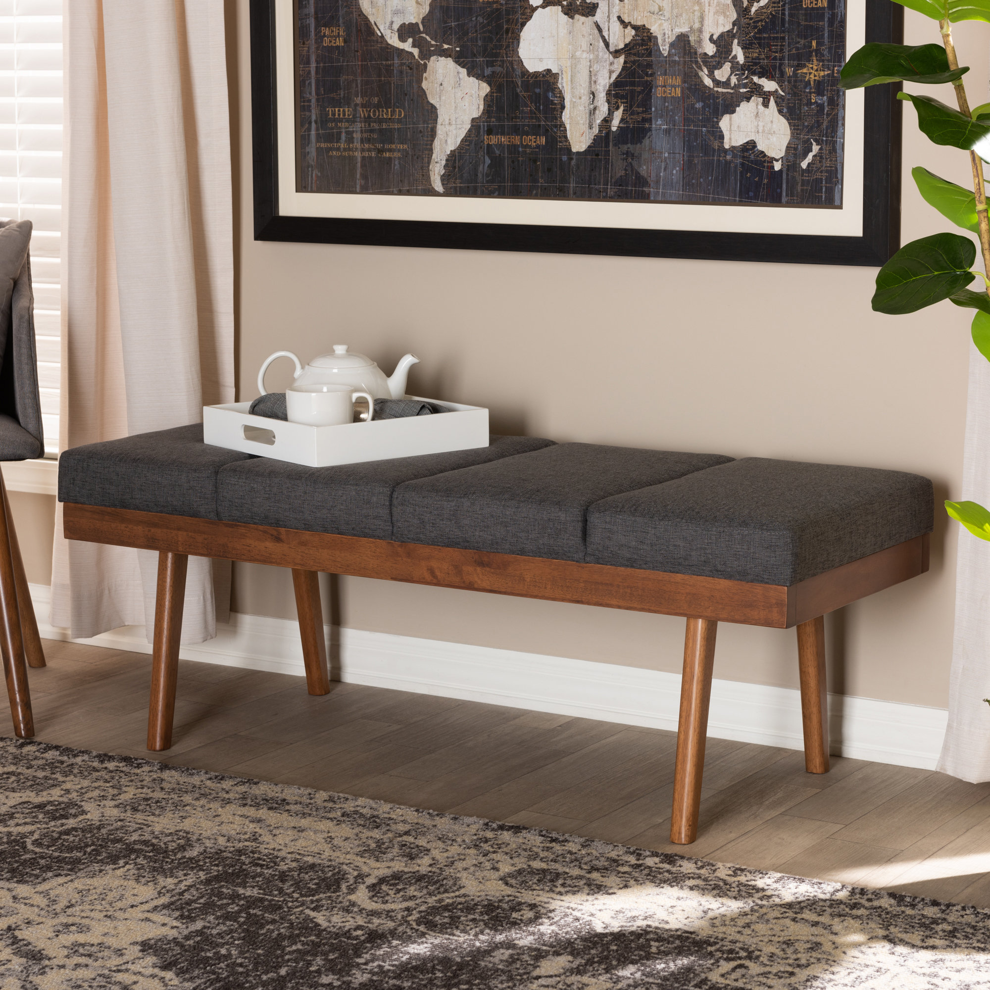 Corrigan Studio® Borchardt Upholstered Bench & Reviews | Wayfair