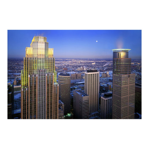 Minneapolis 1.9m x 2.88m Textured Matt Peel & Stick Wall Mural East Urban Home