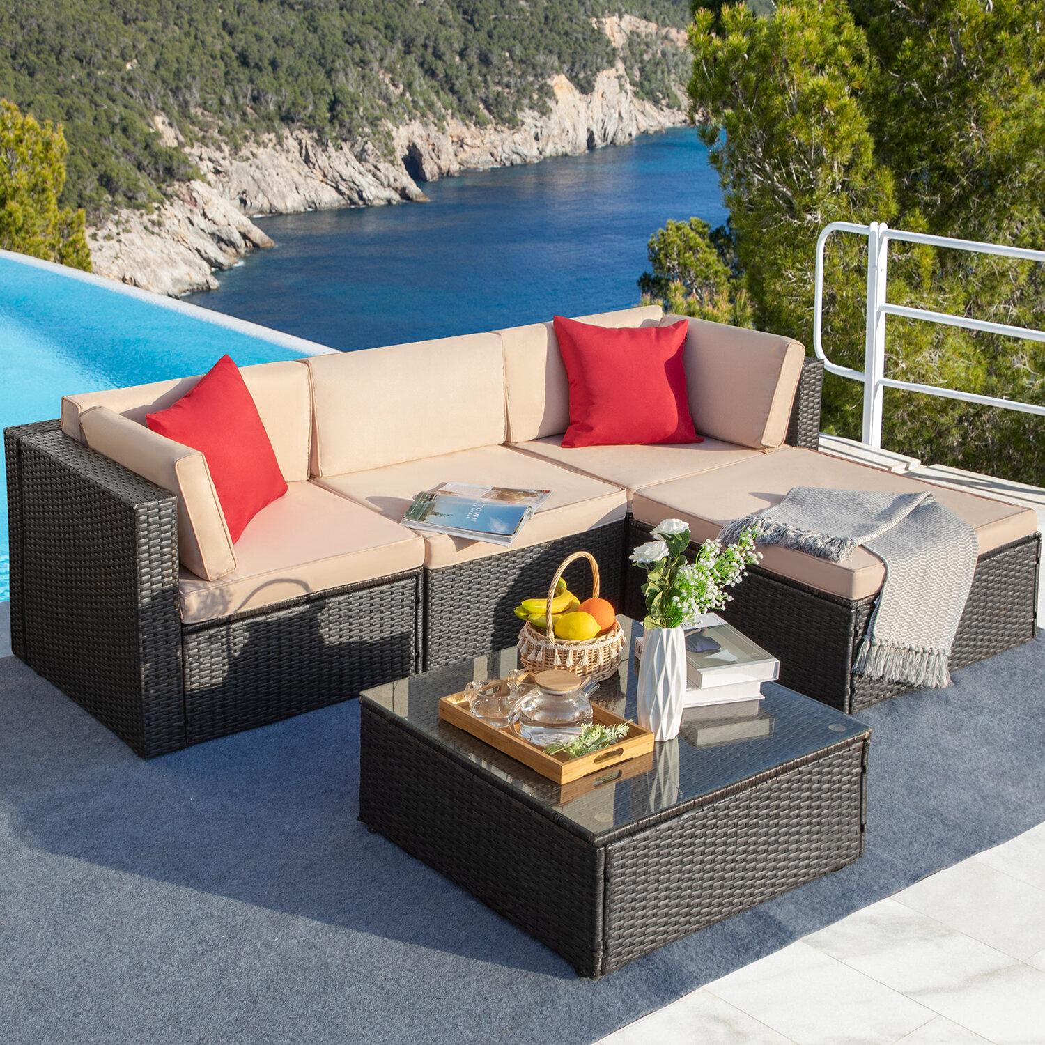 4 seat outdoor couch