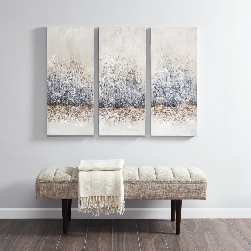 Rosdorf Park Twilight Mystere 3 Piece Painting Set On Canvas