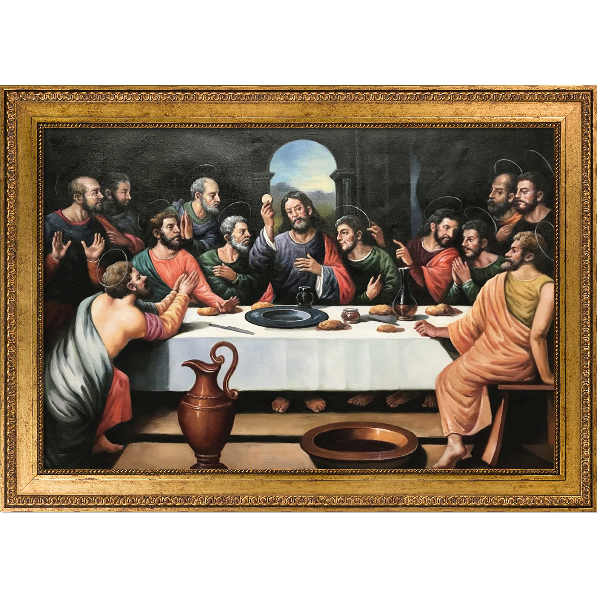 Astoria Grand The Last Supper by Juan De Juanes - Picture Frame Print ...