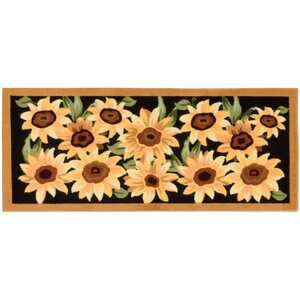 Antoine Black/Yellow Novelty Rug