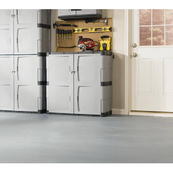 Keter Sparkle 70 47 H X 19 69 W X 30 31 D Garage Storage Cabinet Reviews Wayfair