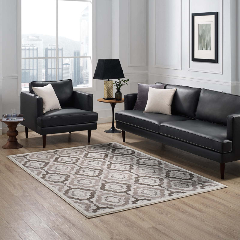 Bloomsbury Market Nolasco Rustic Vintage Moroccan Trellis Brown