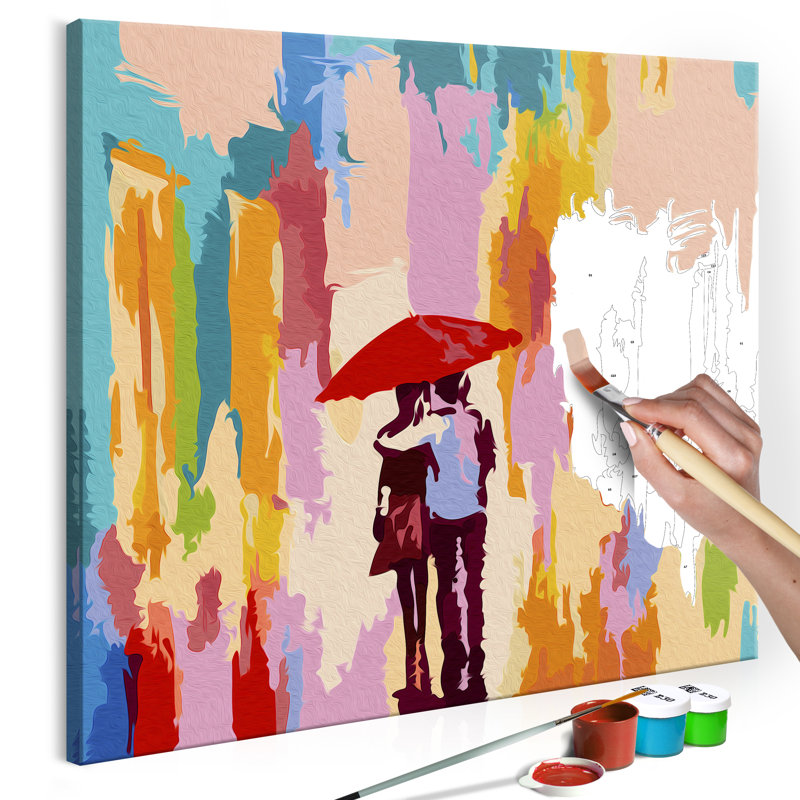 17 Stories Diy Couple Under An Umbrella Pink Background