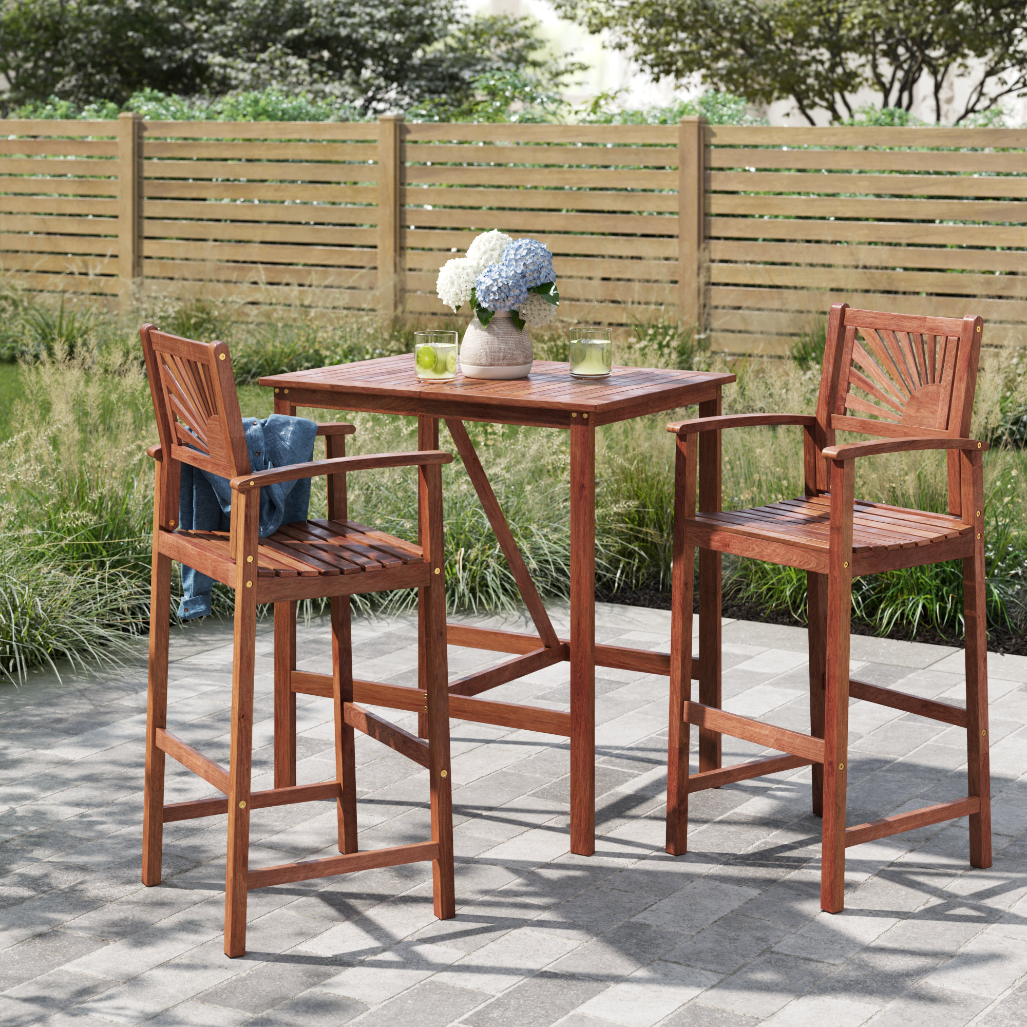 tall rectangular outdoor table