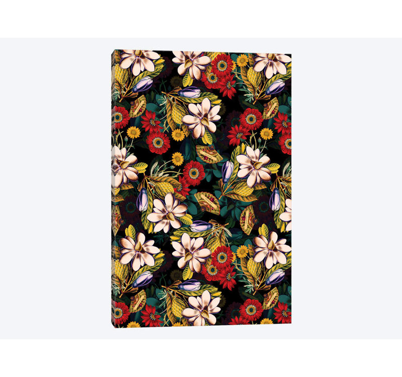 East Urban Home Japanese Floral Pattern Byburcu Korkmazyurek Graphic Art Print On Wrapped Canvas Wayfair Japanese flowers have sweet and sacred meanings, each one having unique colors and names. japanese floral pattern byburcu korkmazyurek graphic art print on wrapped canvas