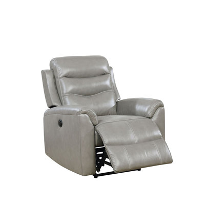 larkin leather power glider recliner